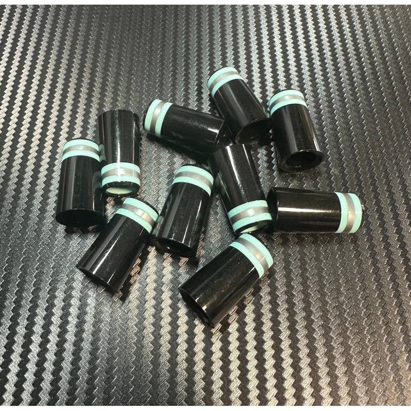 Custom Iron Ferrules 10 Pack – Teal/Gray