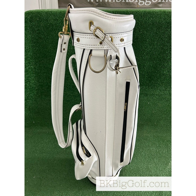ProGroup Inc. Hot-Z White Leather Golf Cart 6 Way Staff Bag