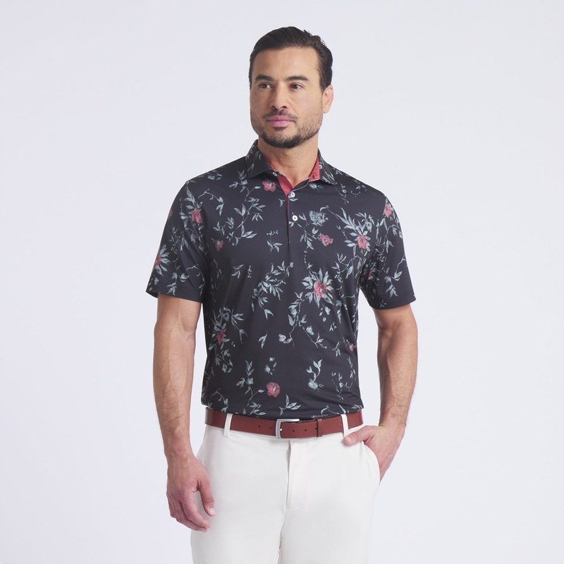 MATTR Water Floral Golf Polo