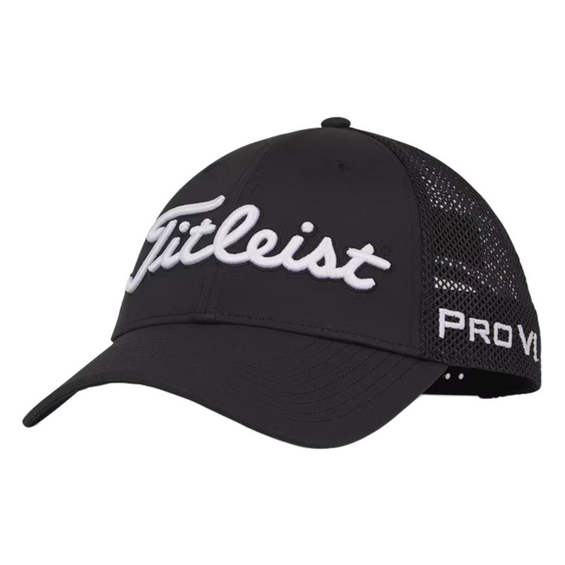 Titleist Tour Performance Mesh Golf Cap Black/White – 24 Men