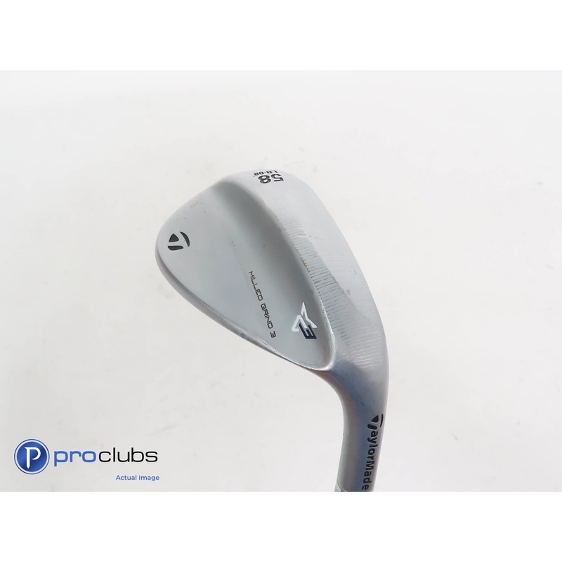 Nice TaylorMade Milled Grind 3 Chrome LB 58*(8*) Wedge – S200 Stiff Flex 366840