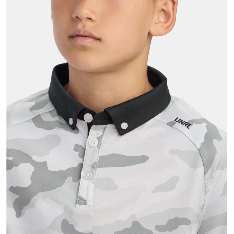 UNRL Youth Polar Camo Polo
