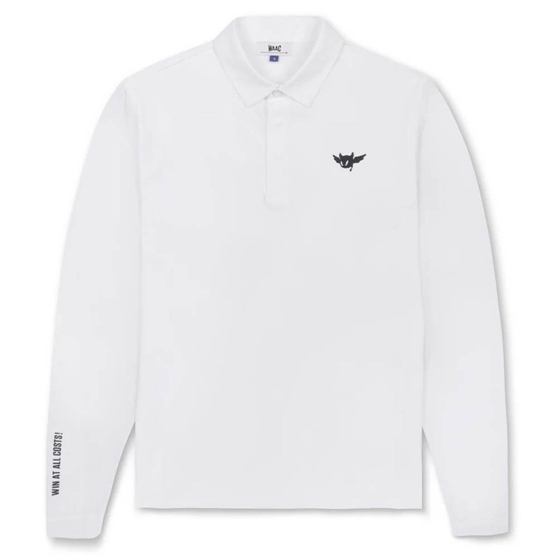 WAAC Cool Touch Longsleeve Golf Polo White – SP25 Men
