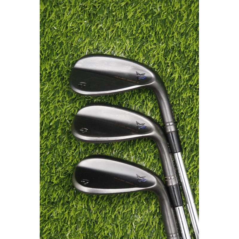TaylorMade Milled Grind 3 Raw Black 52 56 60 GW SW LW XS Flex 36.25″ 36″ 35.75″